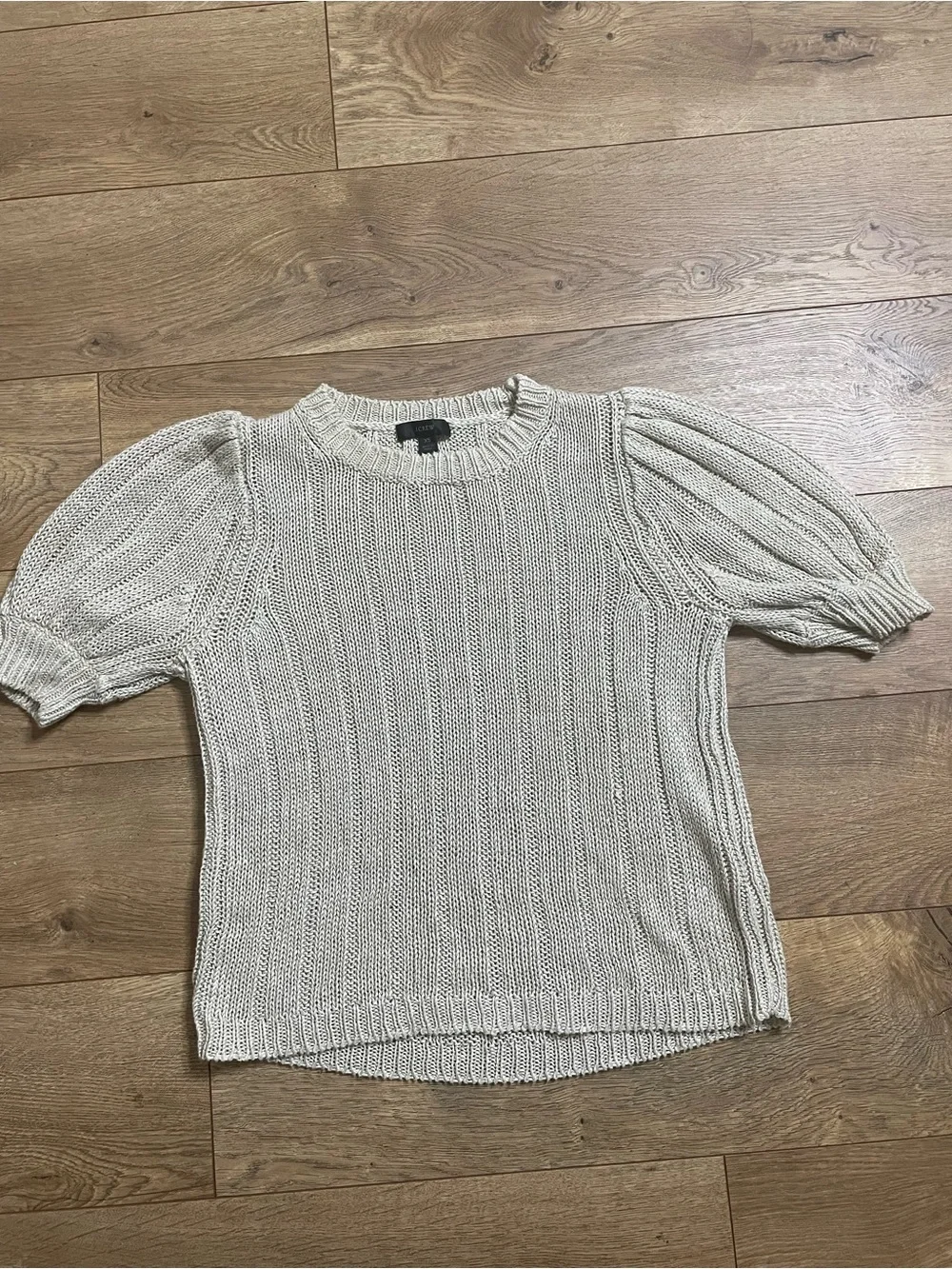 J.Crew 100% Linen Knit Sweater Top Size XS